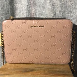 {NWT} $228 MICHAEL KORS jet set patent leather crossbody bag